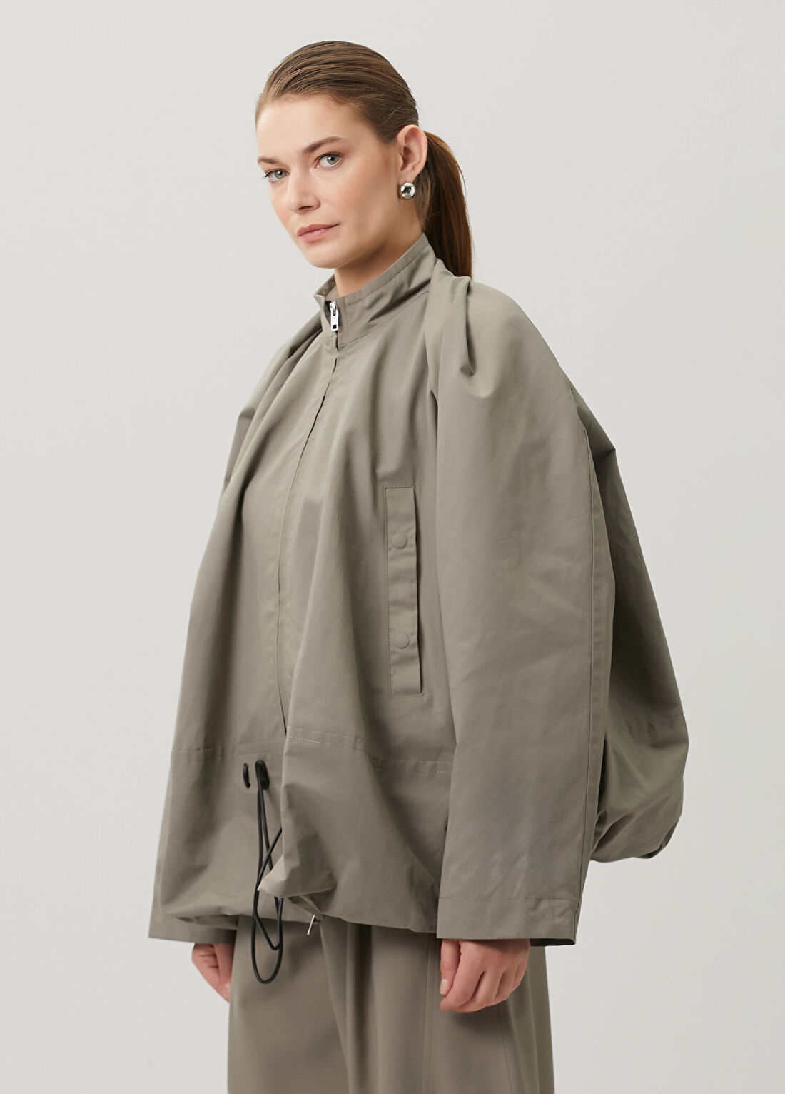 Litkovska Haki Bomber Ceket