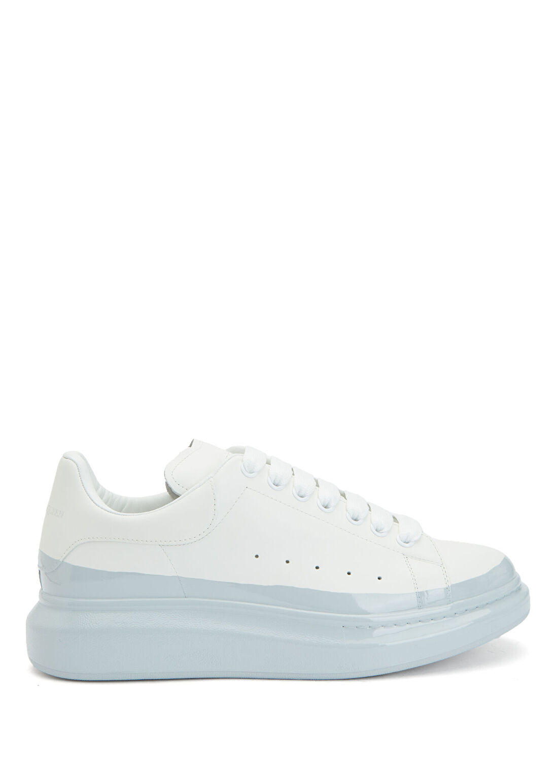 McQueen Oversized Mavi Beyaz Erkek Deri Sneaker
