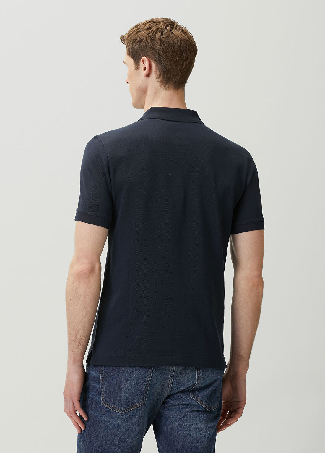 Boss Lacivert Polo T-shirt görsel 4