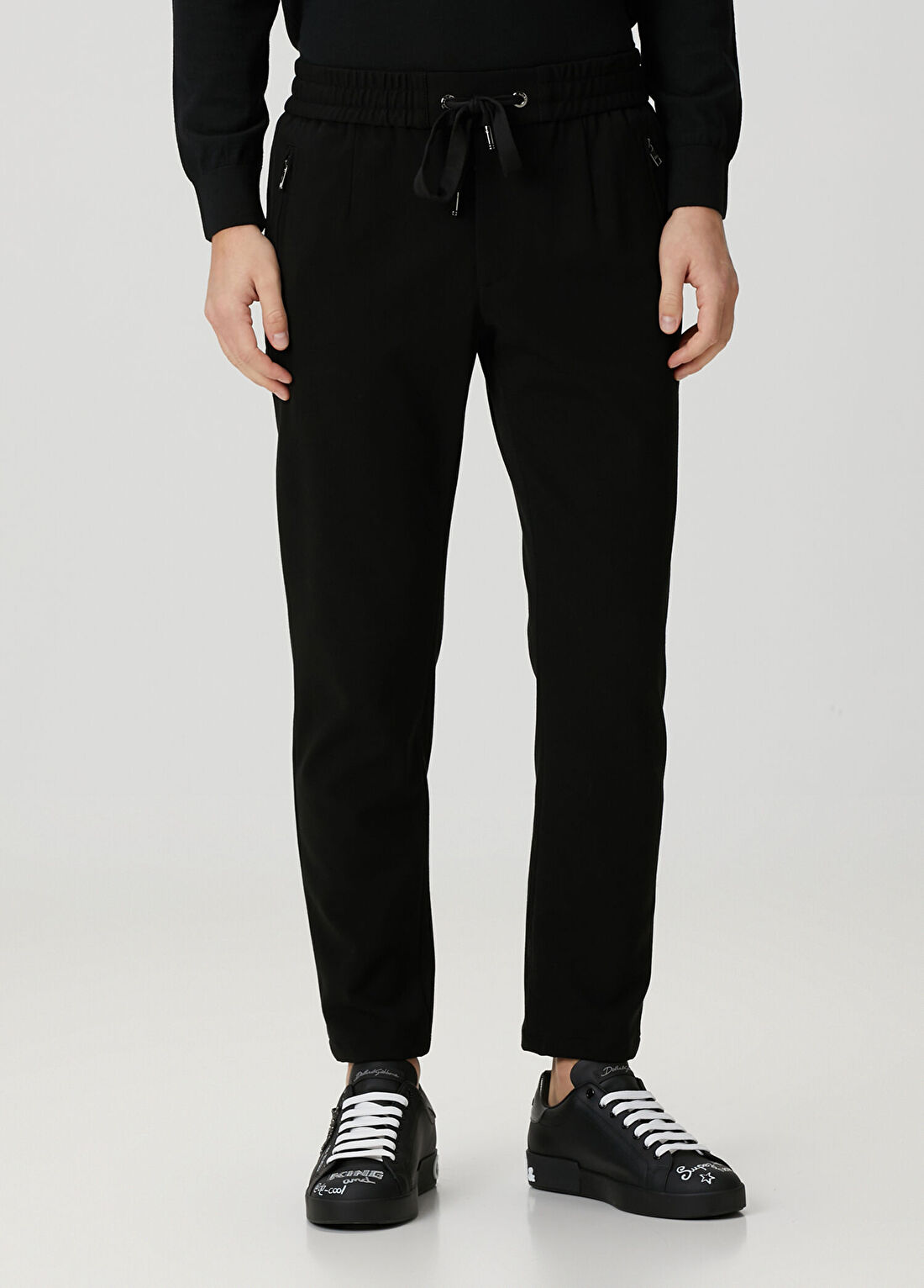 Dolce&Gabbana Siyah Beli Kordonlu Pantolon görsel 2