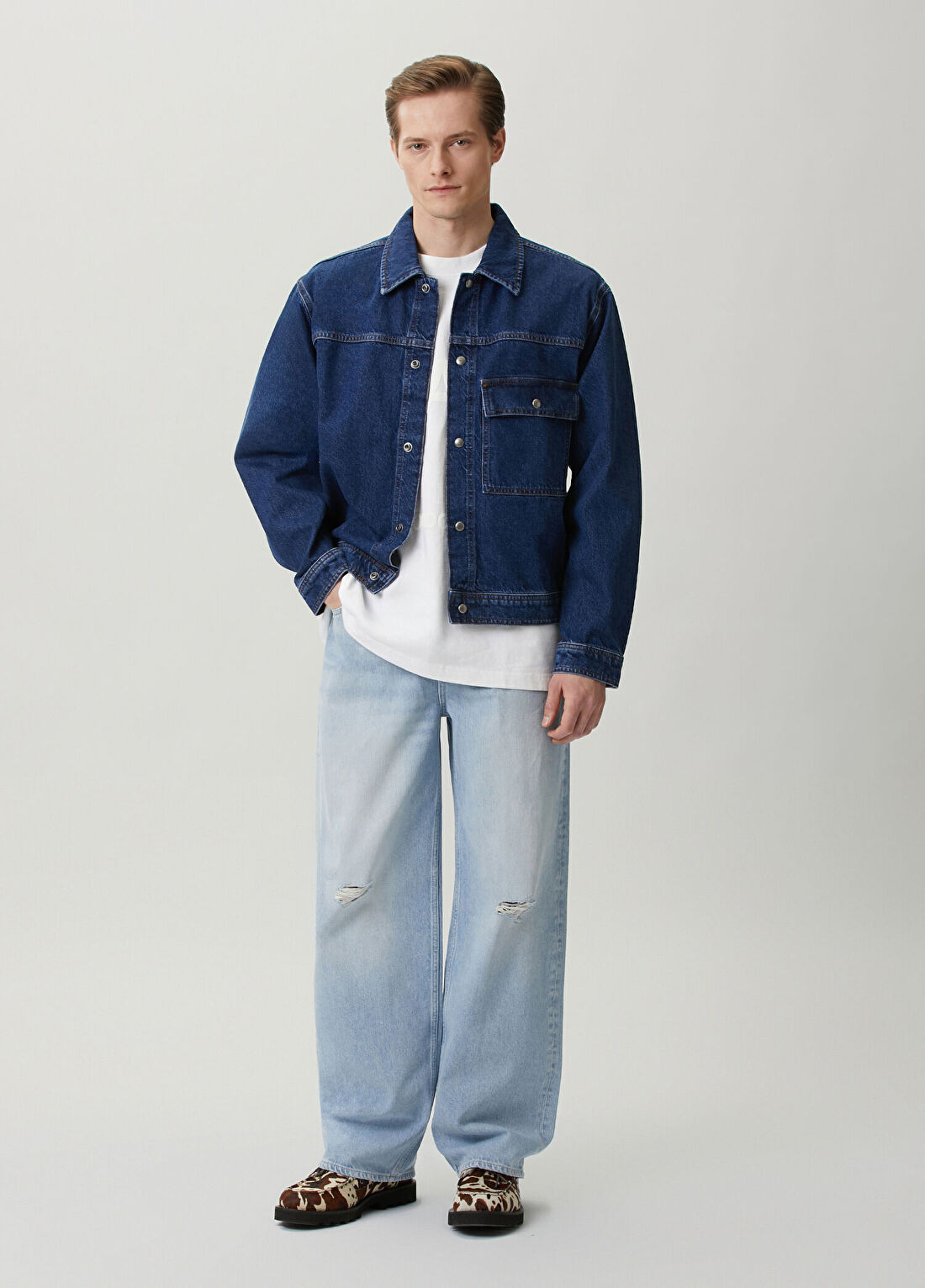 AllSaints Biggy Beyaz T-shirt görsel 2