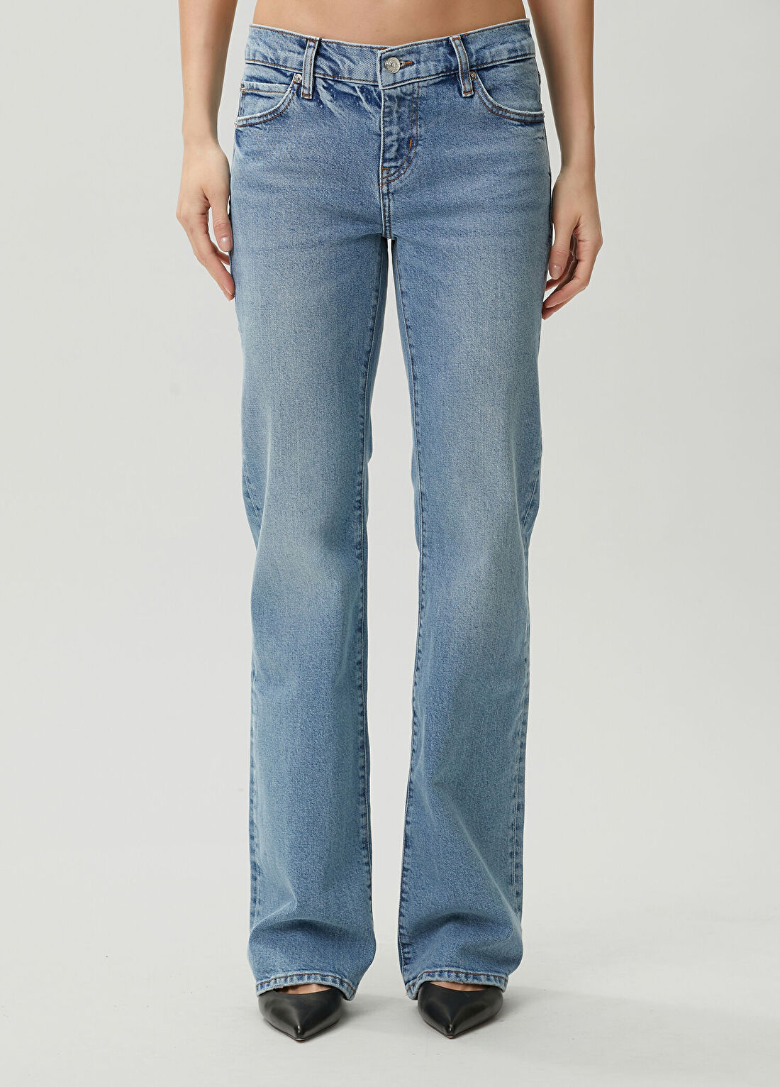 Frame Denim Rodeo Mavi Jean Pantolon görsel 2