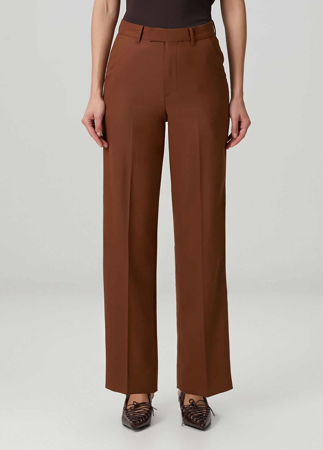 AllSaints Konyak Yün Pantolon görsel 3