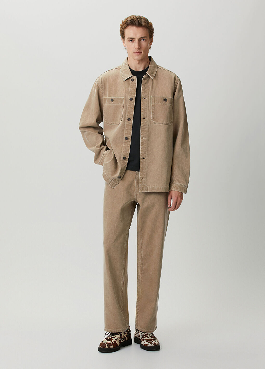 AllSaints Ignis Siyah T-shirt görsel 2