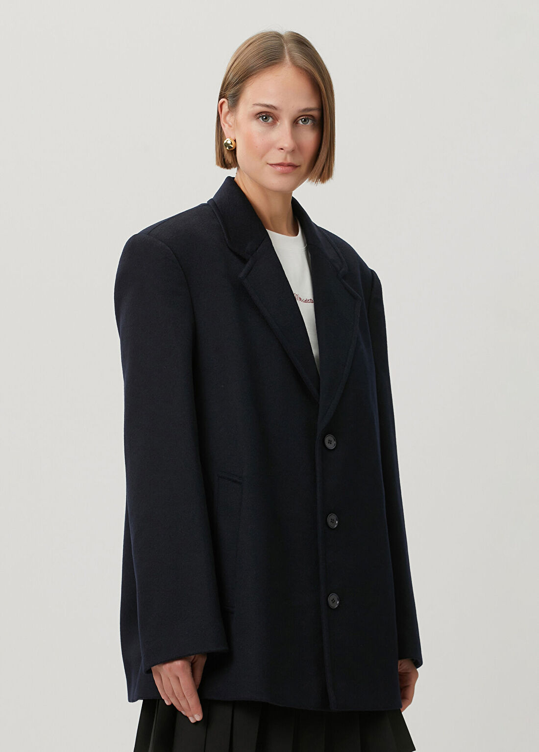 Mithridate Lacivert Yün Blazer görsel 3
