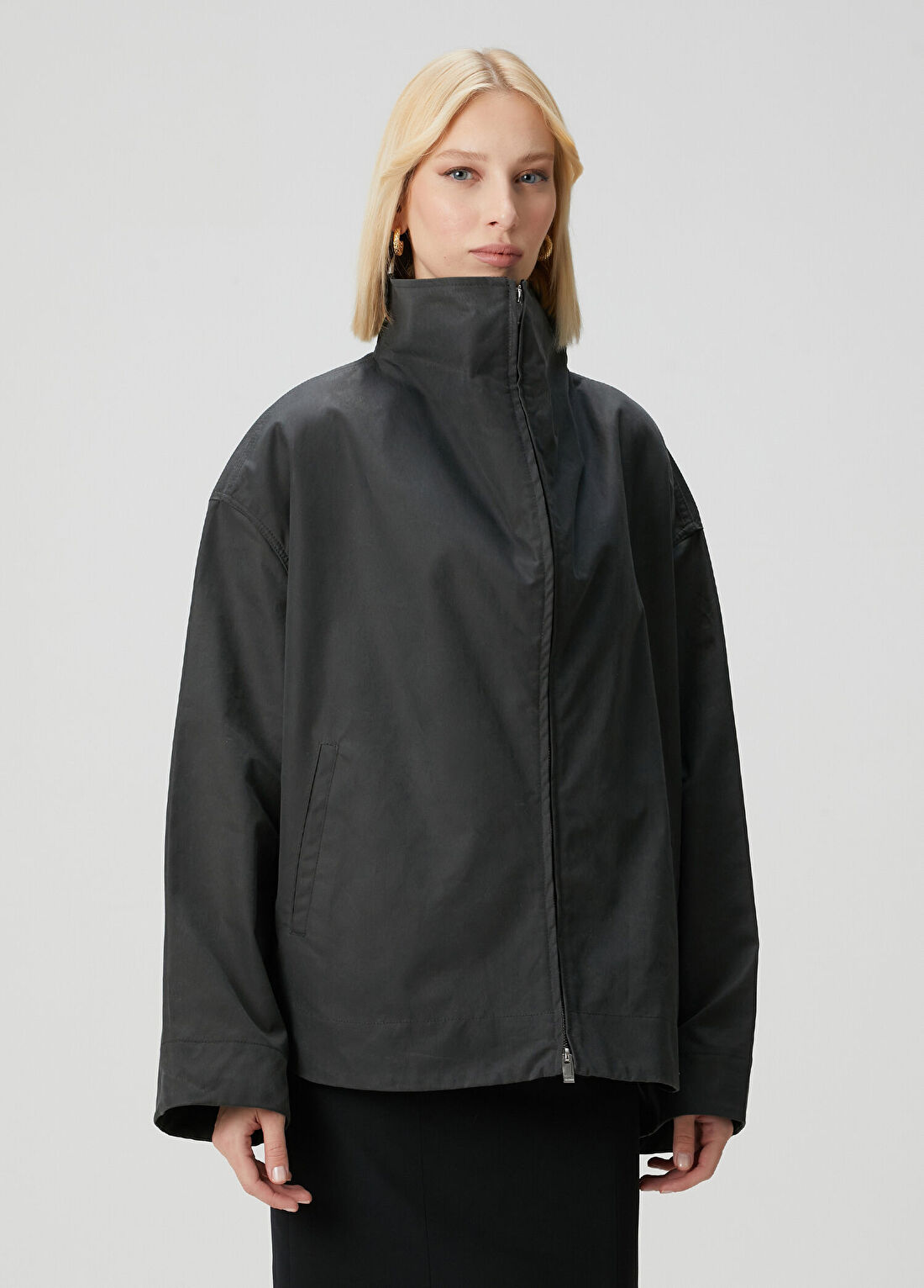 Toteme Siyah Oversize Ceket görsel 3