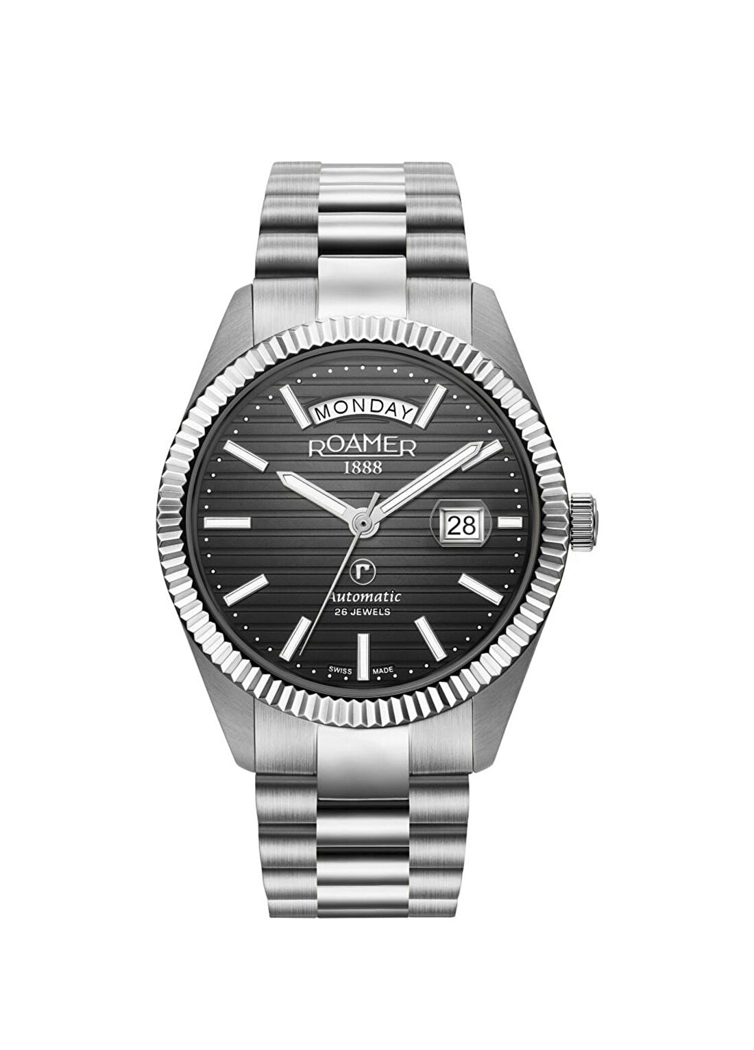 Roamer 981666-41-85-50 Gri Çelik Erkek Kol Saati