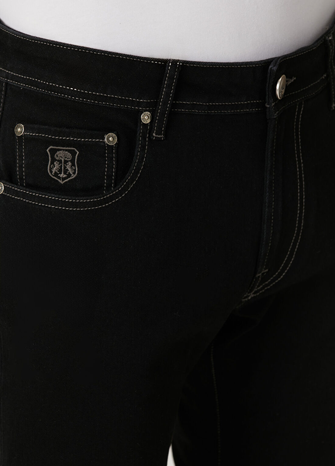 Corneliani Siyah Jean Pantolon görsel 4