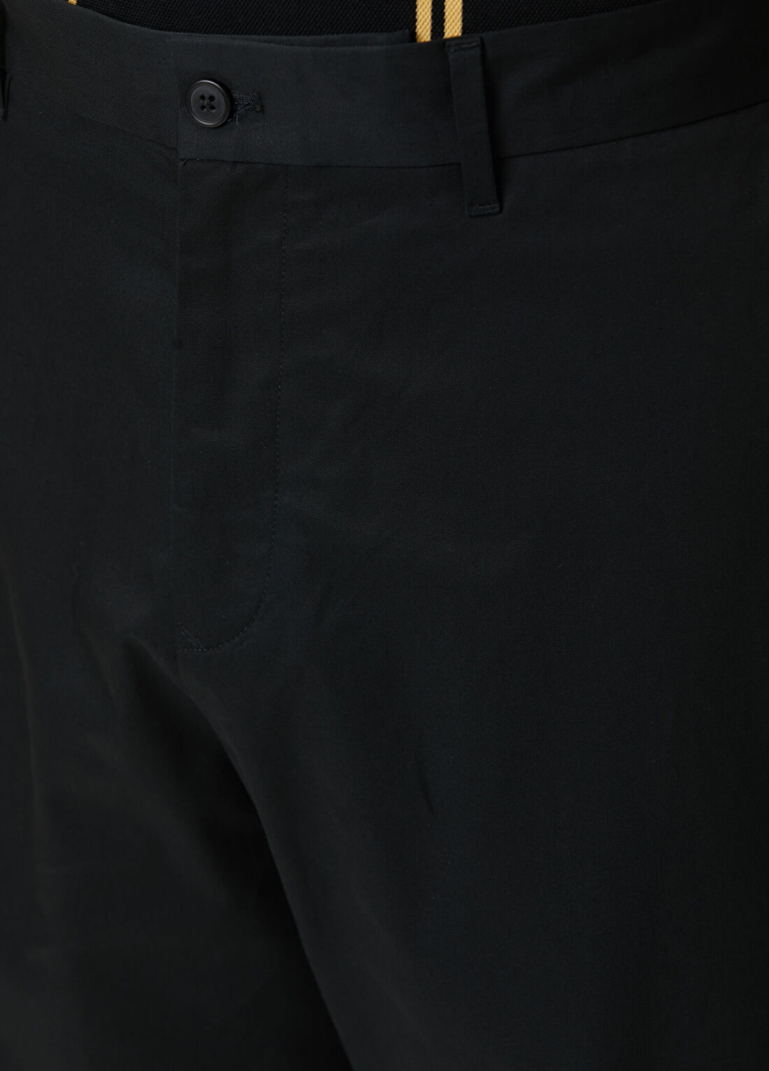 Fred Perry Slim Fit Siyah Twill Pantolon görsel 4