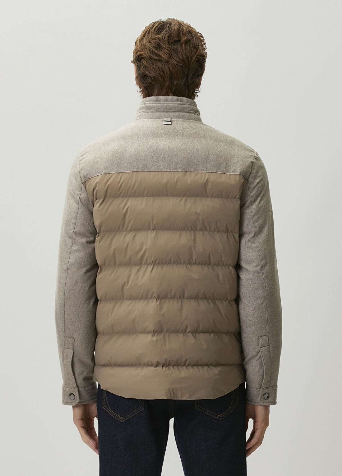 Corneliani Bej Garni Detaylı Mont görsel 4
