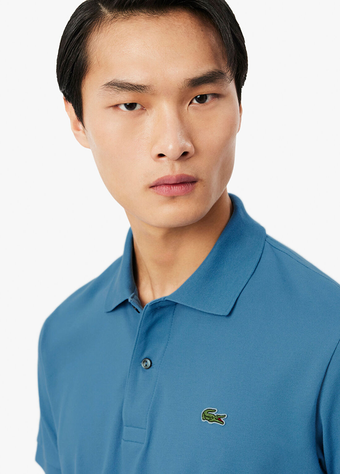 Lacoste L.12.12 Light Mavi Polo Yaka Classic Fit Kısa Kollu Erkek T-Shirt görsel 2