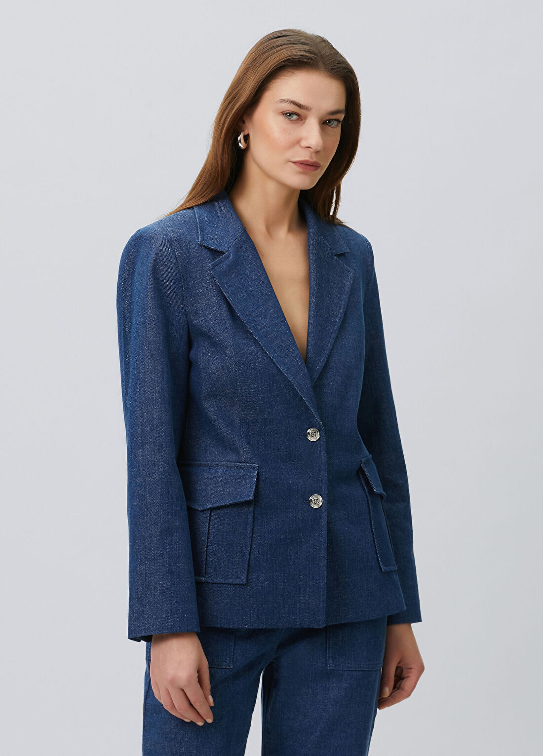 Beymen Collection Lacivert Denim Ceket görsel 3