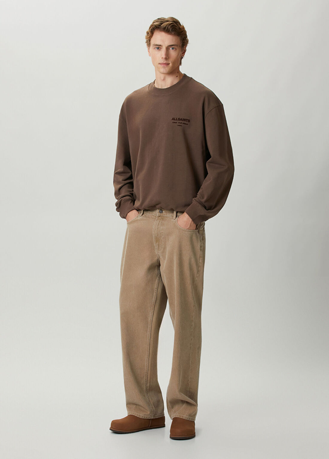 AllSaints Xander Kahverengi Sweatshirt