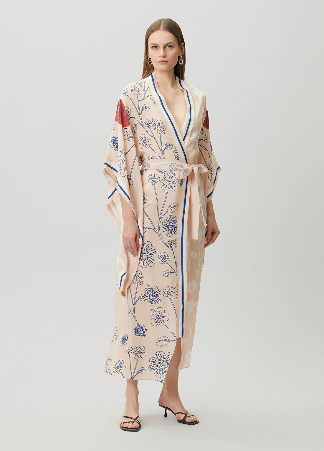 Jaquette Helena Bej Kimono görsel 3