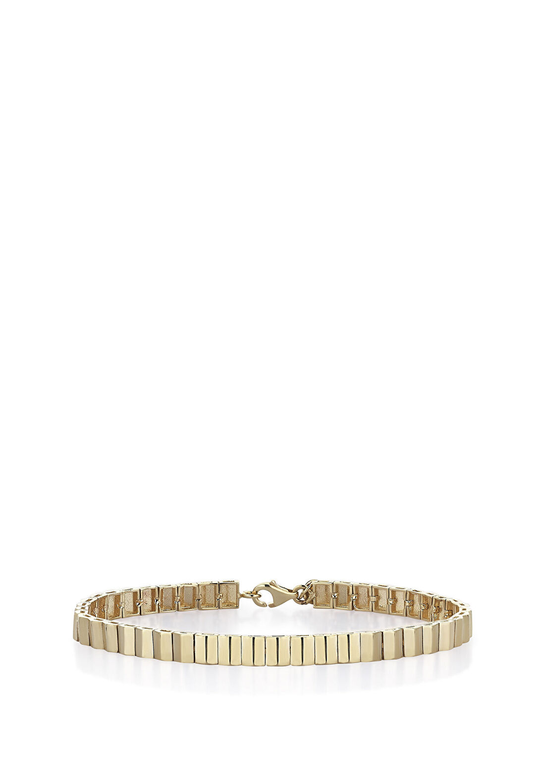 Reis Kuyumculuk Twisted Bangle 14 Ayar Pembe Altın Kadın Bileklik