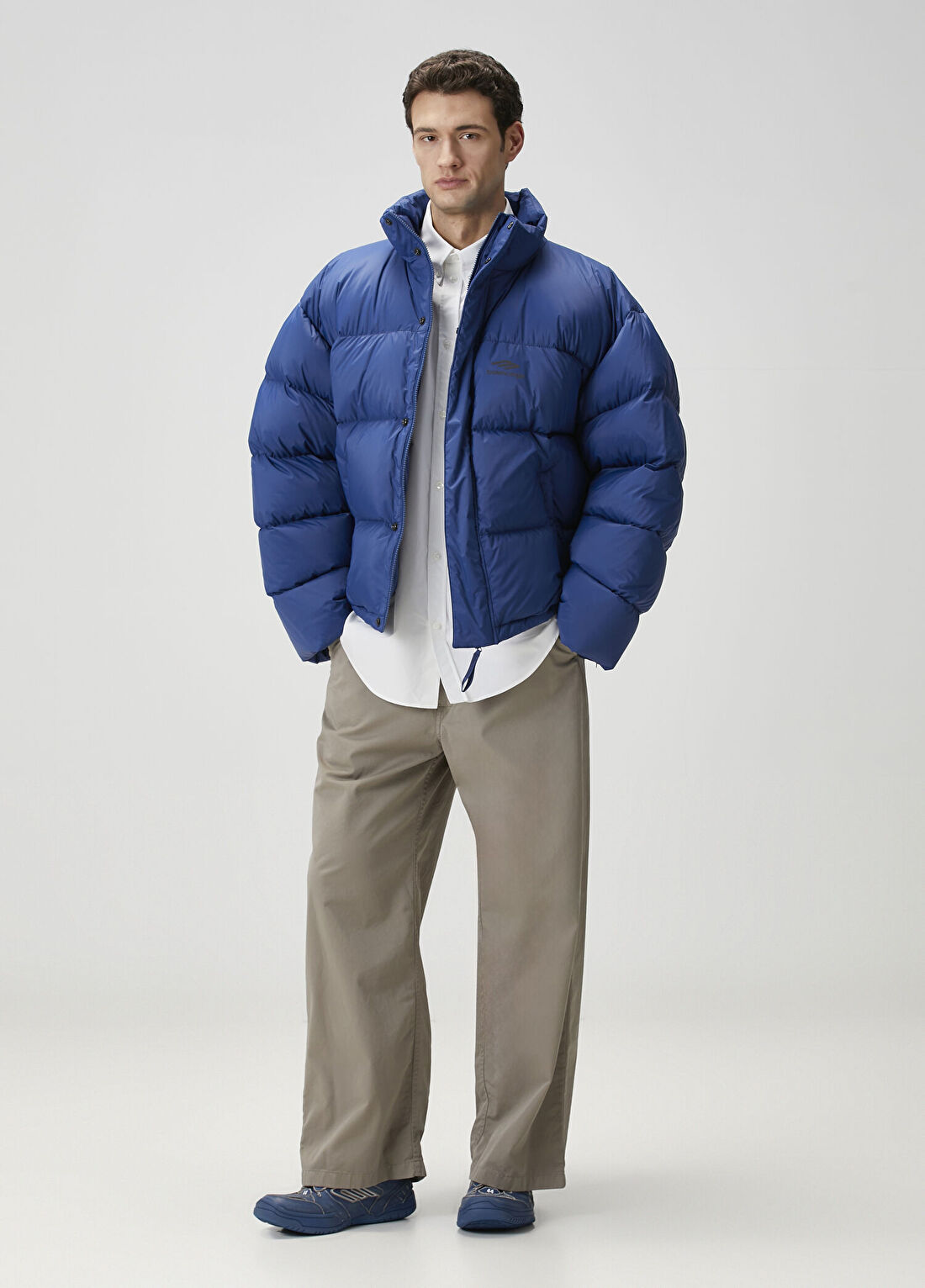 Balenciaga Mavi Puff Mont görsel 2