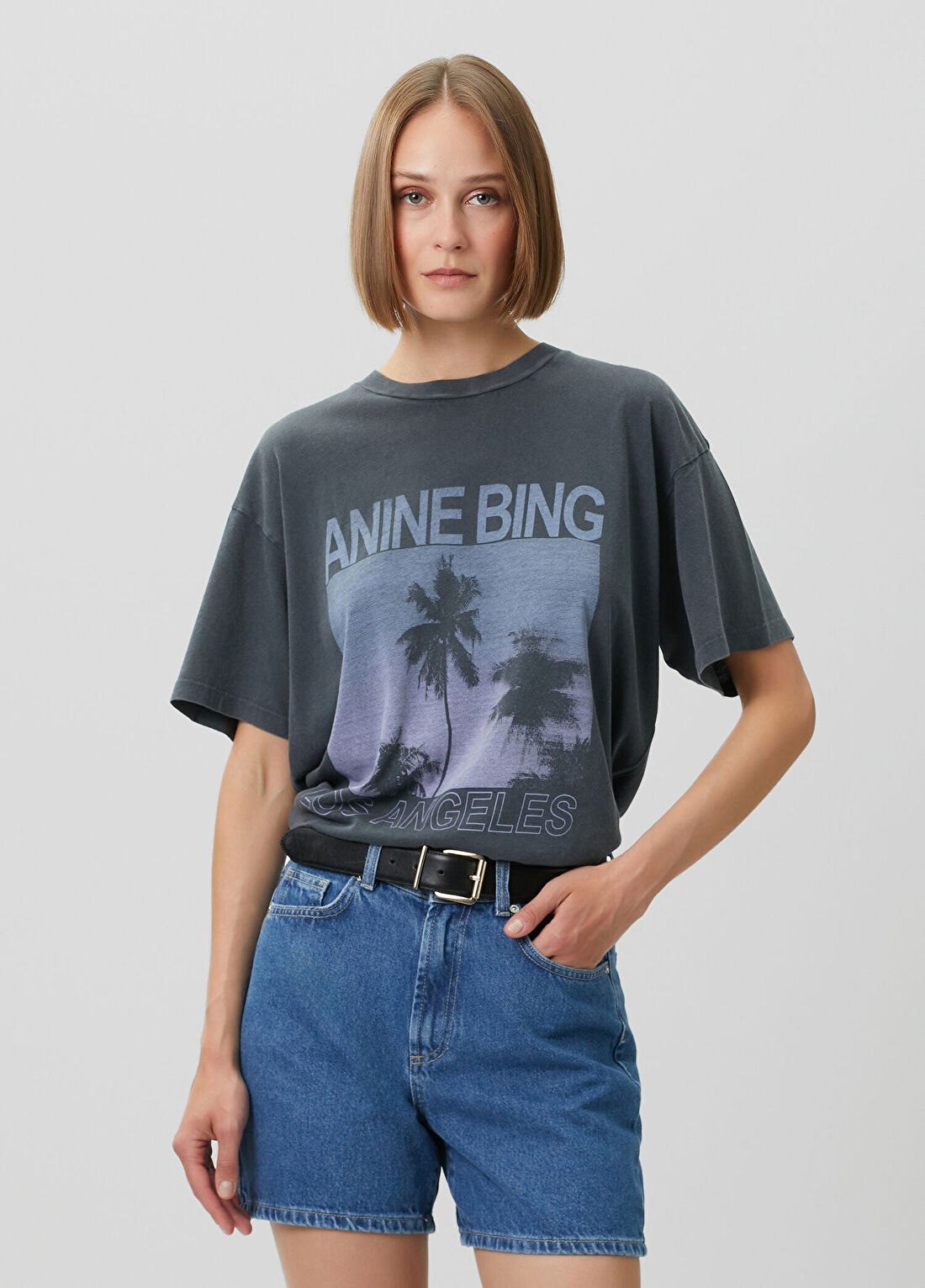 Anine Bing Cade Siyah T-shirt