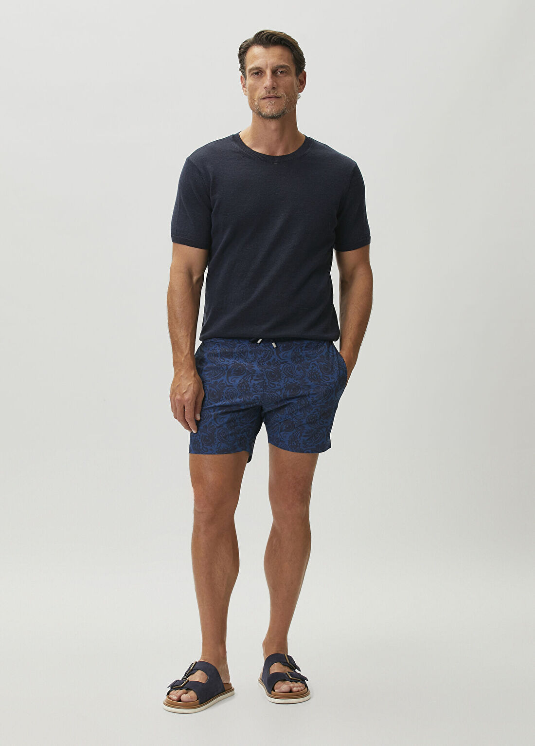 Bluemint Arthus Şal Desenli Stretch Mayo