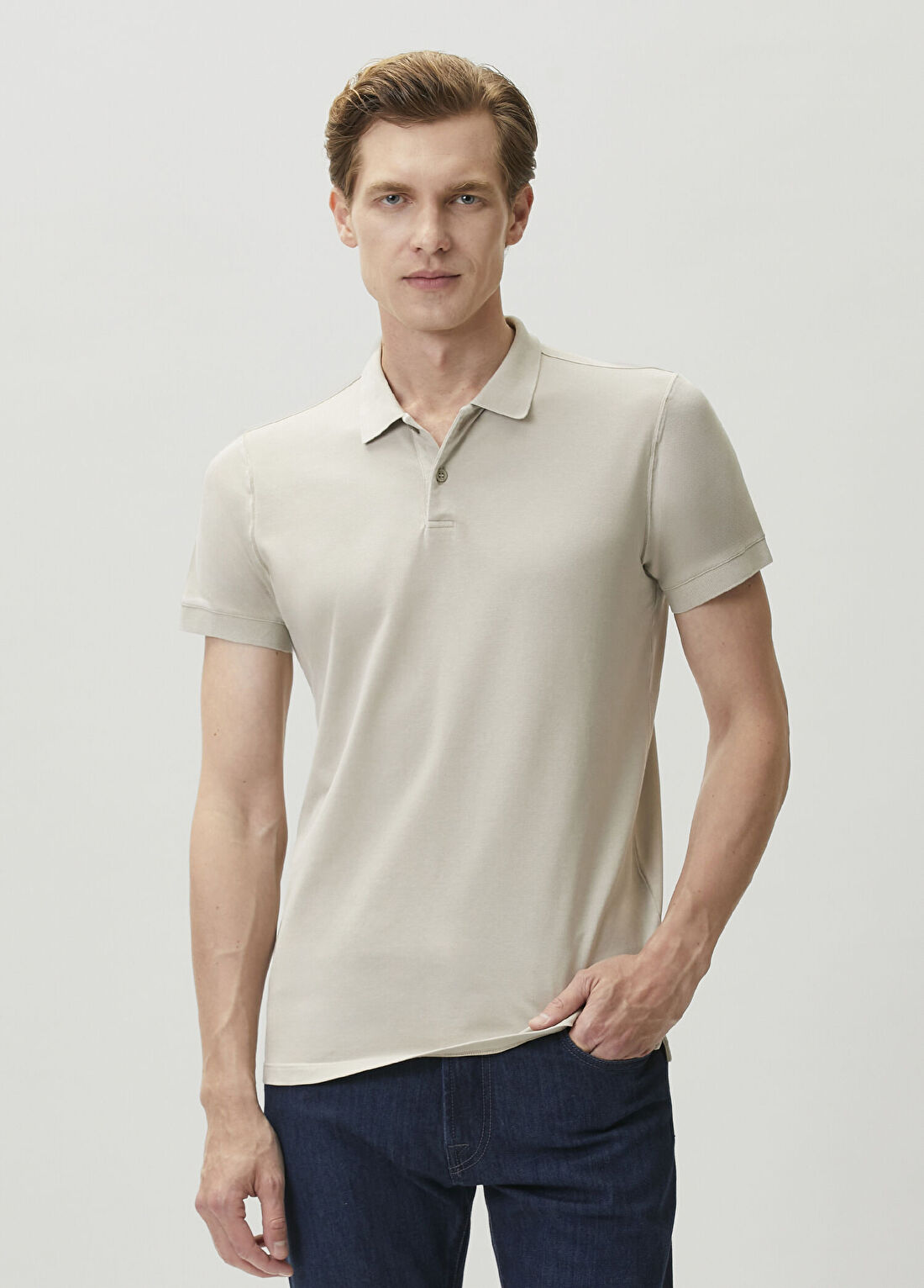 Fradi Açık Gri Polo T-shirt