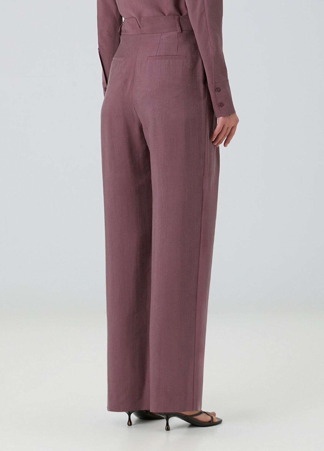 Beymen Collection Mürdüm Dökümlü Pantolon görsel 4