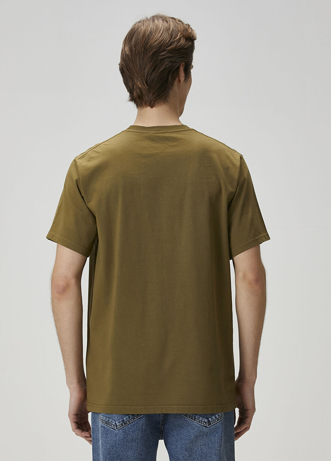 American Vintage Haki T-shirt görsel 4