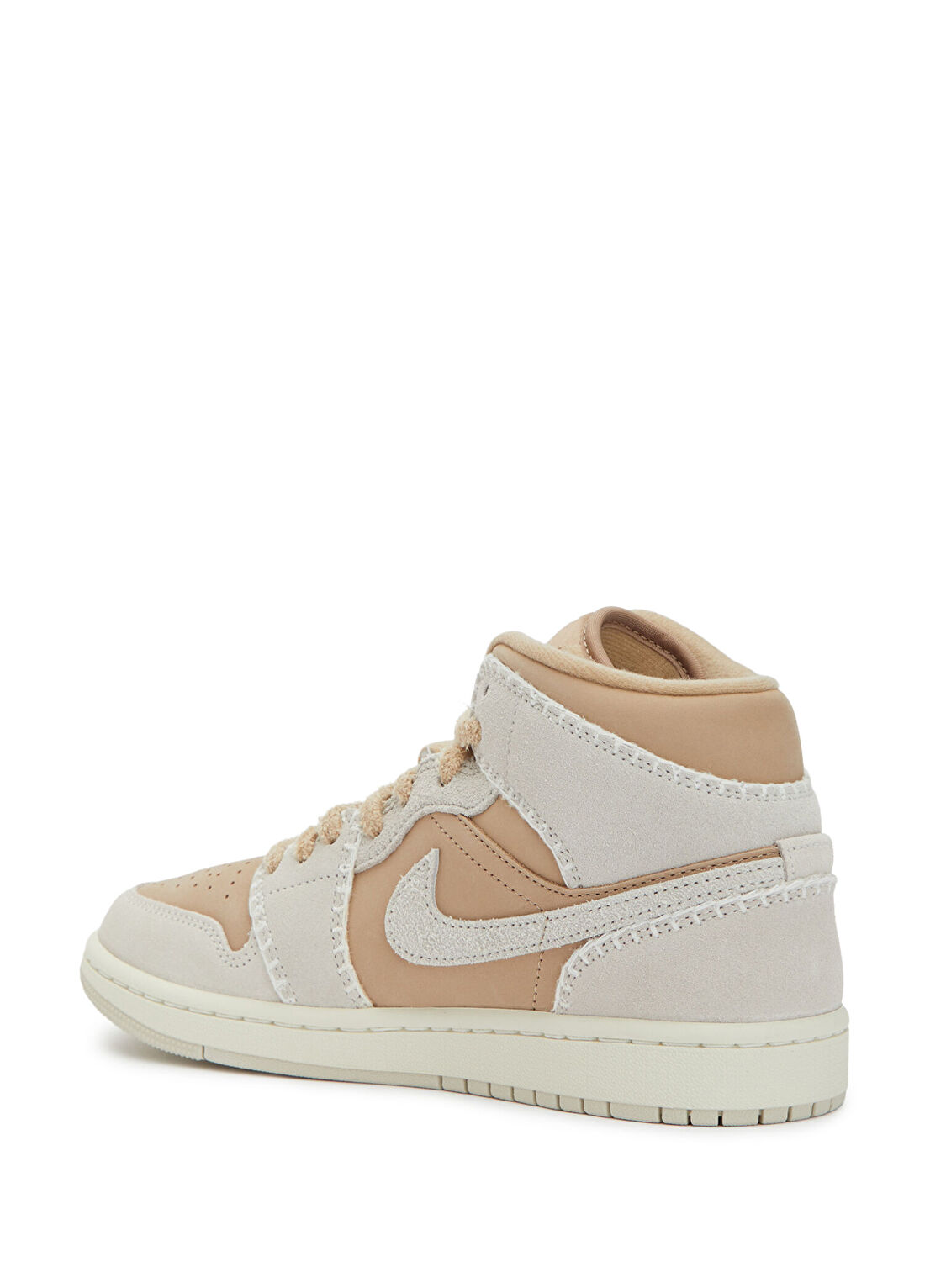 Nike Air Jordan 1 Kahverengi Kadın Deri Sneaker görsel 3