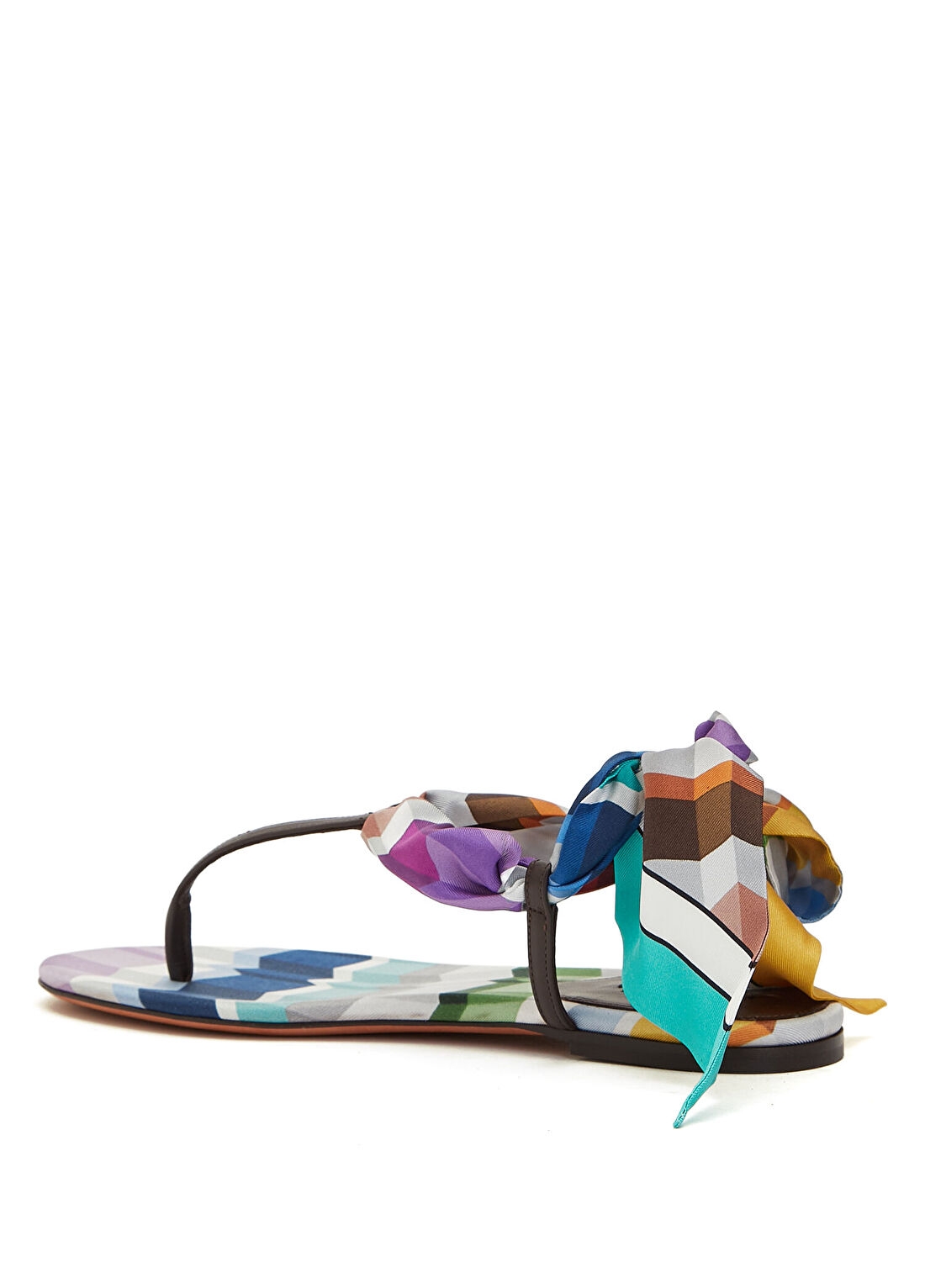 Missoni Çok Renkli Kadın İpek Sandalet görsel 3