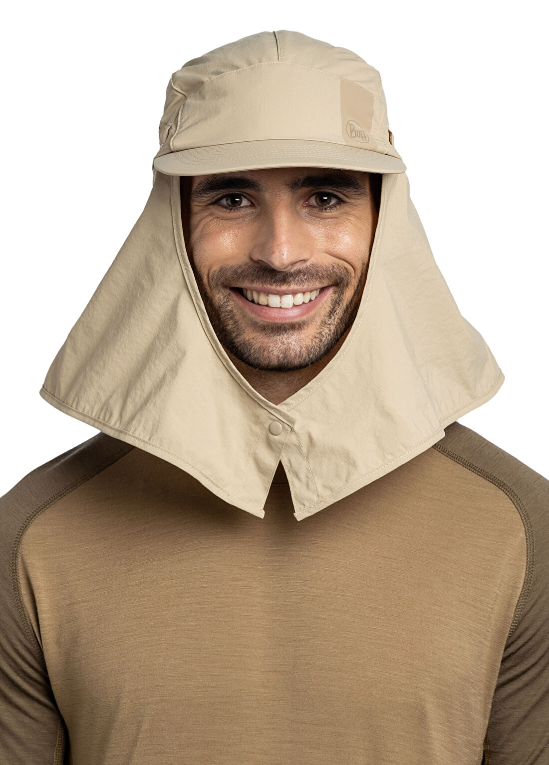 Buff Desert Cap Solid Birch UPF 50 Unisex Şapka görsel 4