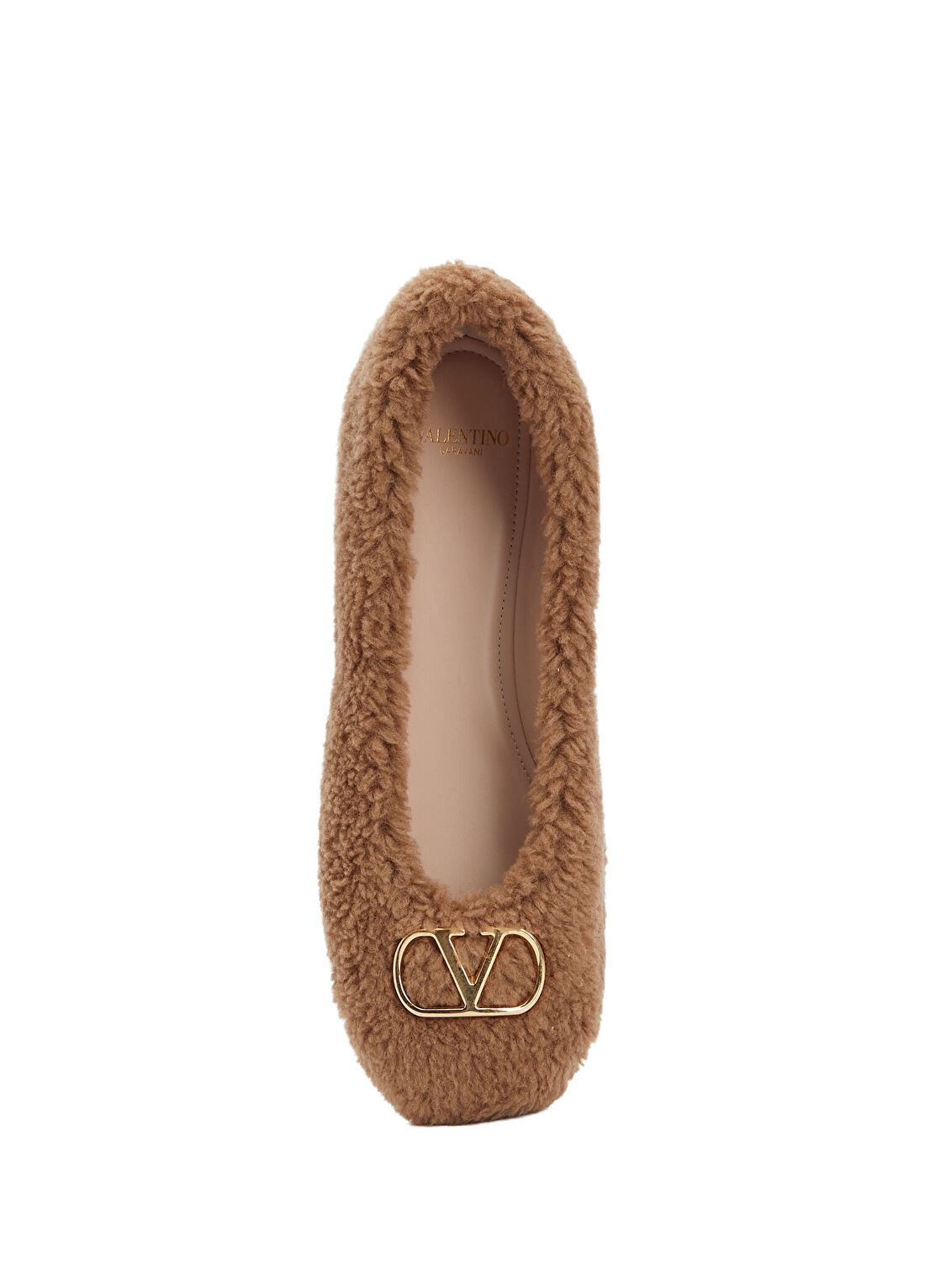 Valentino Garavani Camel Yün Babet görsel 4