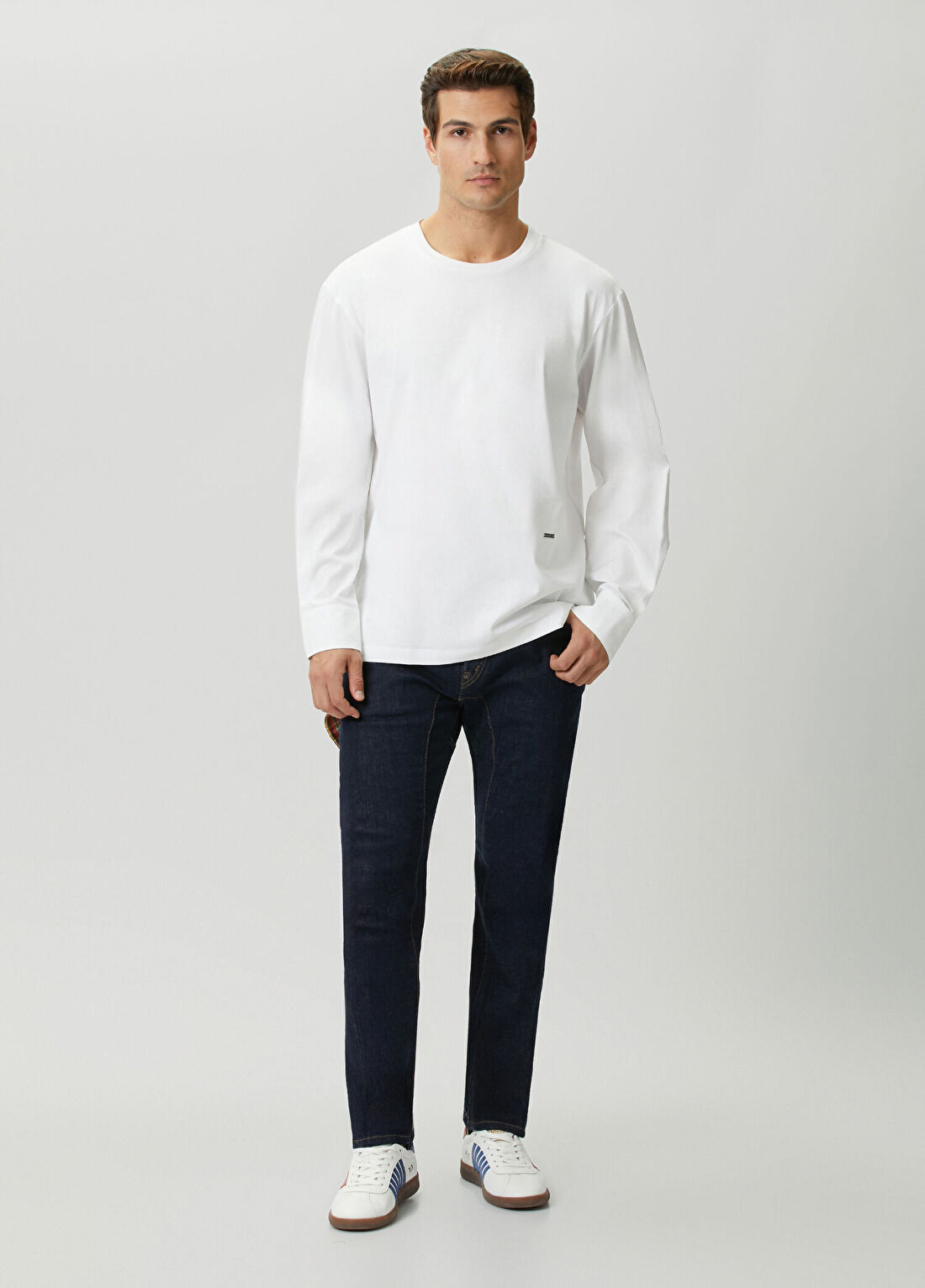 Dsquared2 Skinny Fit New Biker Lacivert Jean Pantolon