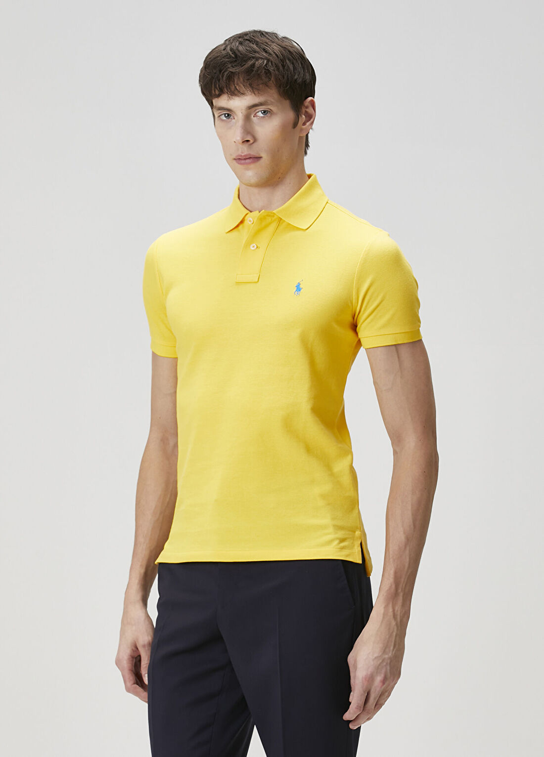 Polo Ralph Lauren Sarı Polo Yaka T-shirt görsel 3