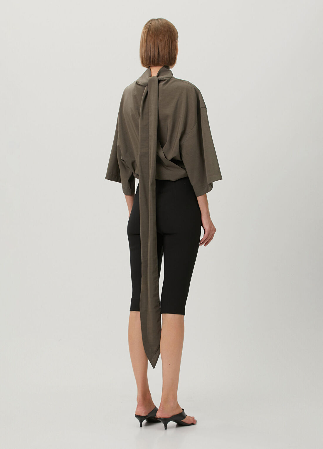 Jacquemus Havana Drapeli Yün Bluz görsel 4