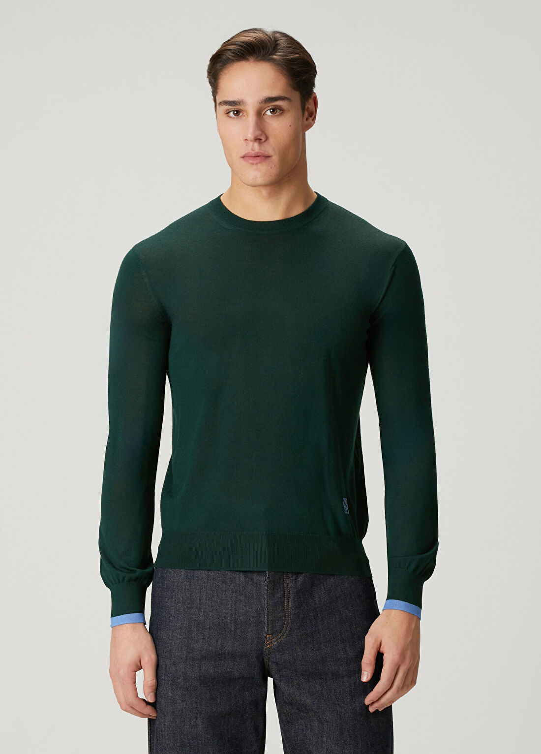 Loewe Regular Fit Yeşil Yün Kazak