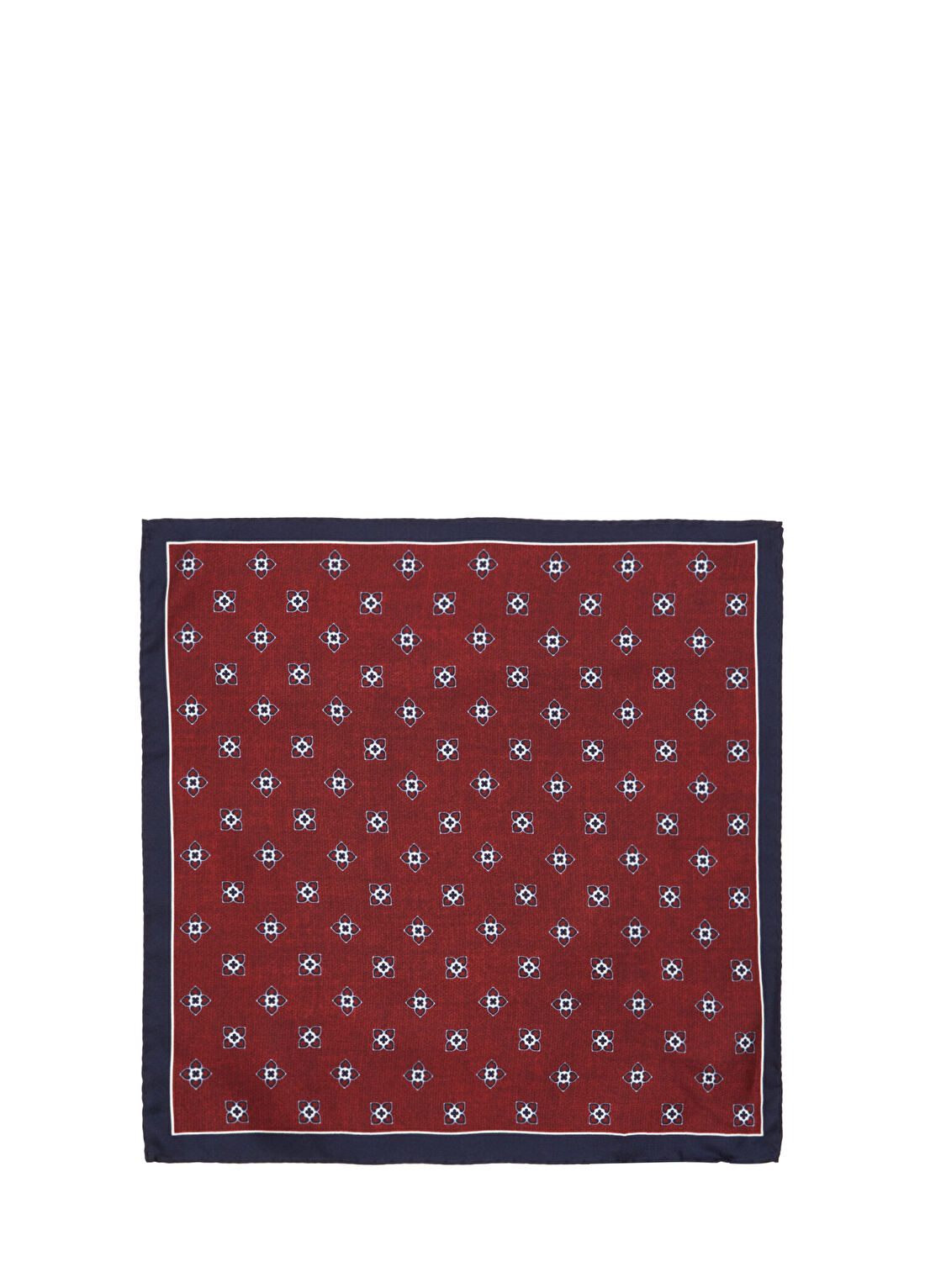 Beymen Collection Bordo Desenli İpek Poşet Mendil