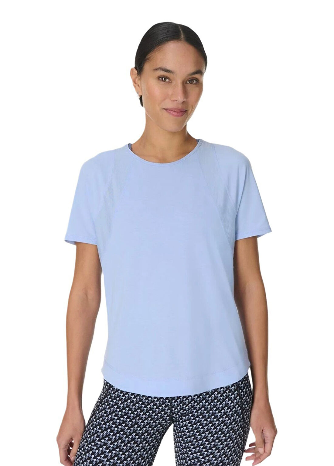 Sweaty Betty Breathe Easy Mesh Mavi Kısa Kollu Kadın T-Shirt