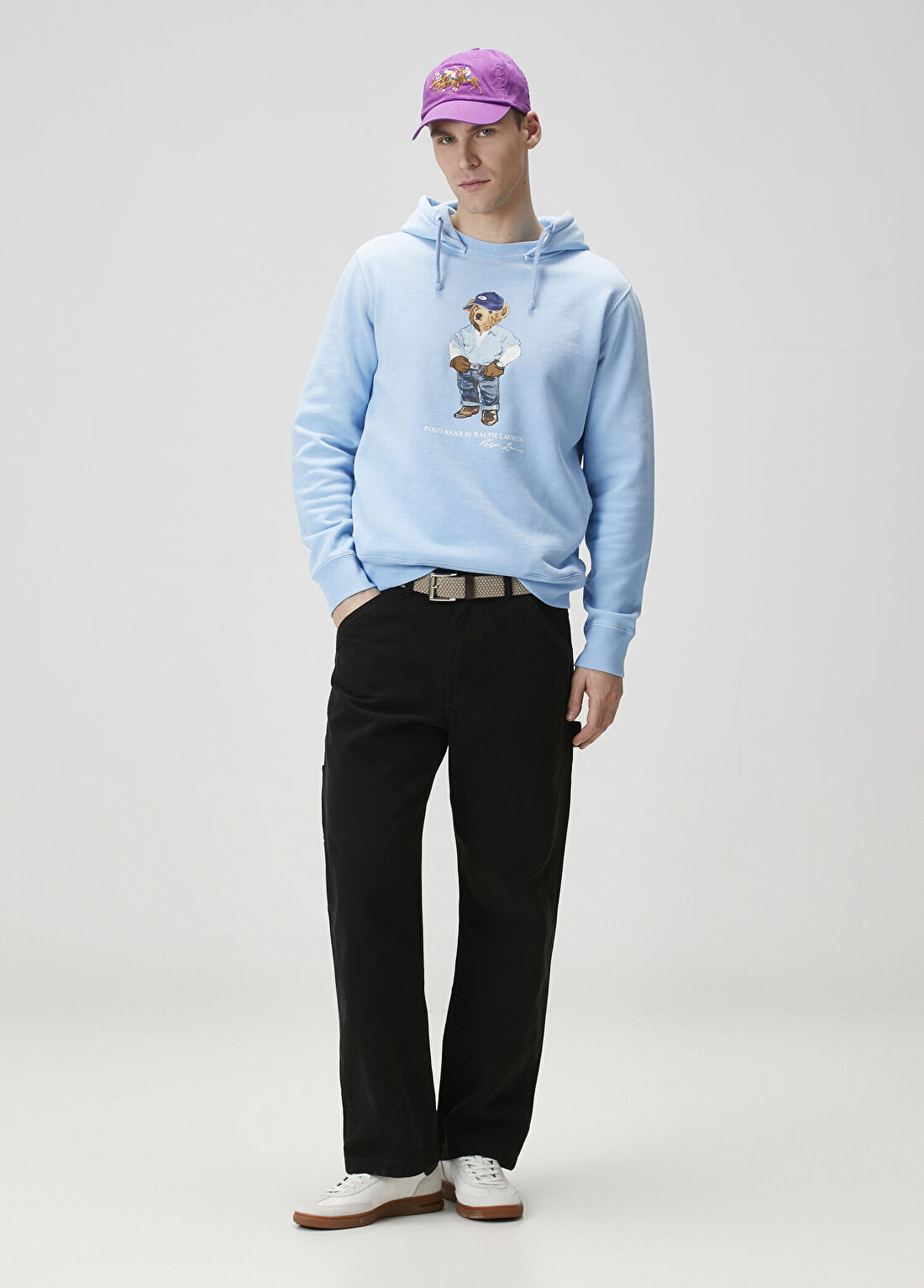 Polo Ralph Lauren Polo Bear Mavi Kapüşonlu Sweatshirt görsel 2
