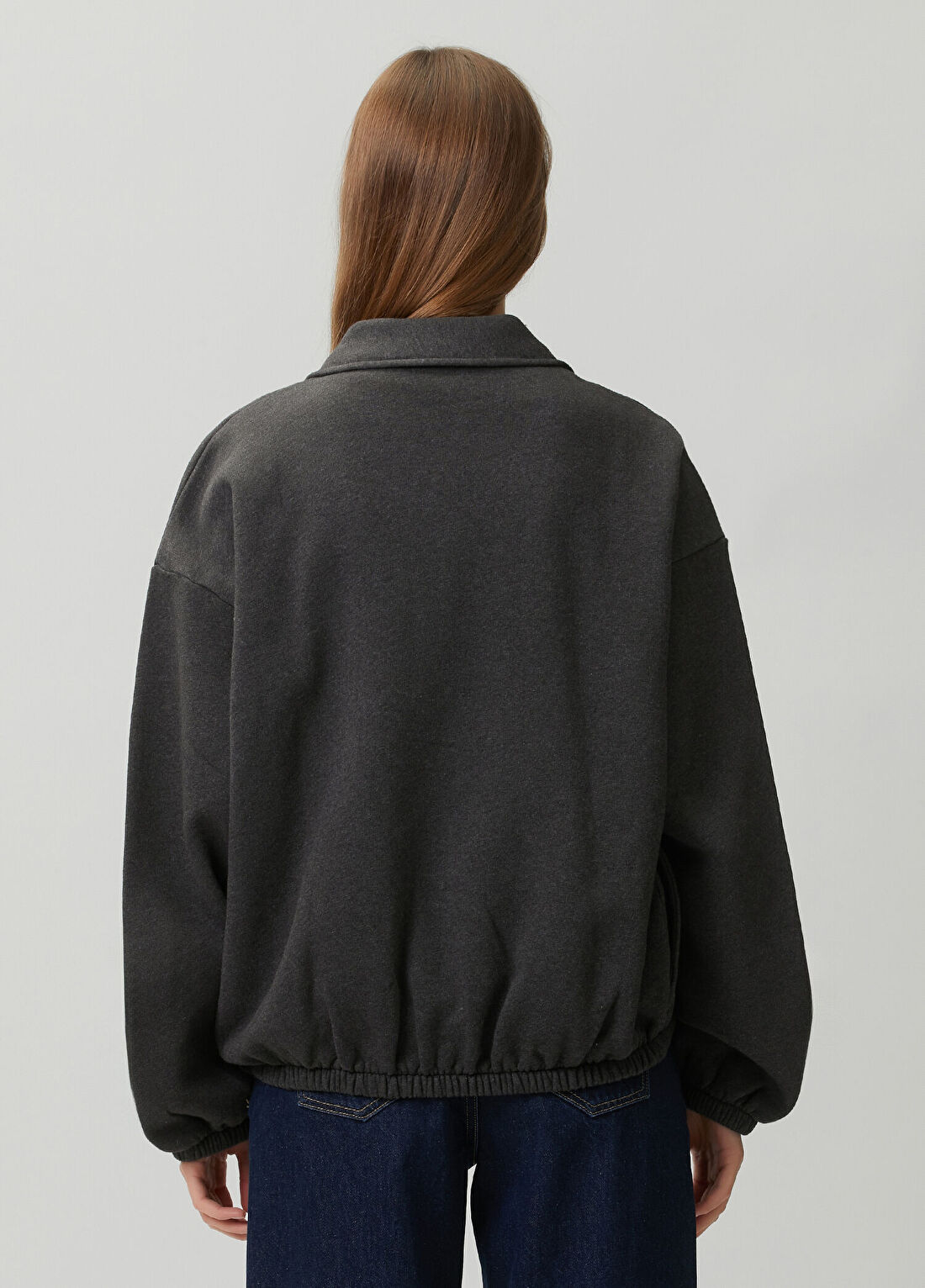 Darkpark Alva Koyu Gri Sweatshirt görsel 4