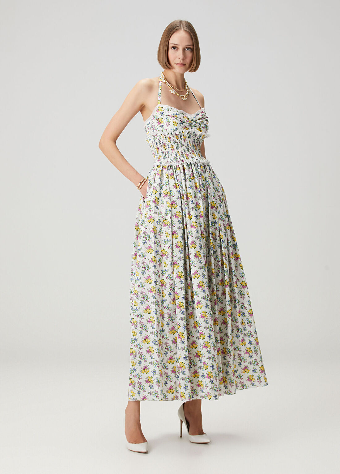 Dolce&Gabbana Çok Renkli Maxi Elbise