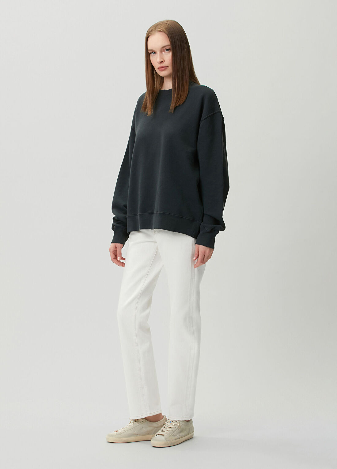 Golden Goose Siyah Logolu Sweatshirt görsel 2