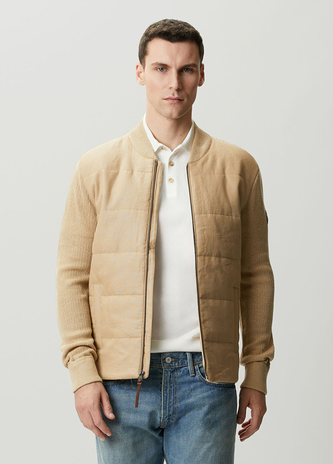 Polo Ralph Lauren Koyu Bej Keten Ceket