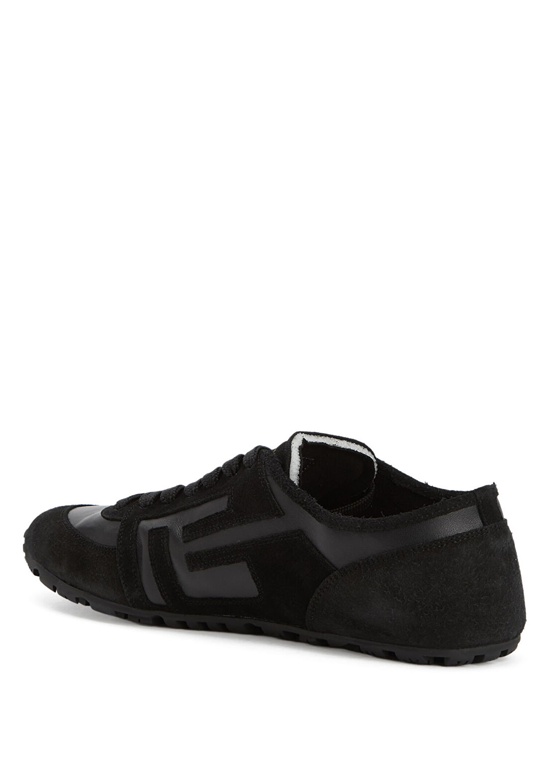 Balmain Racer Siyah Erkek Deri Sneaker görsel 3