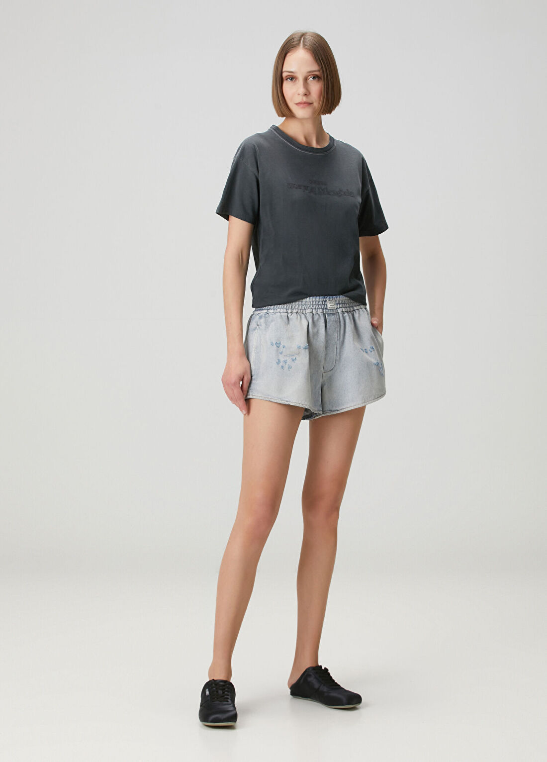 MM6 Maison Margiela Açık Mavi Denim Şort