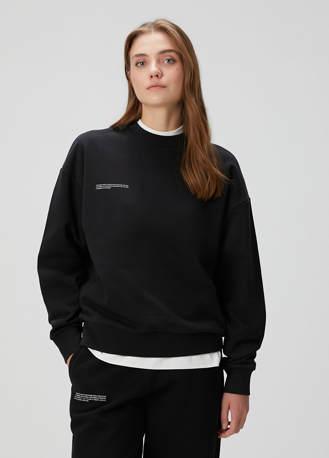 Pangaia Siyah Sweatshirt