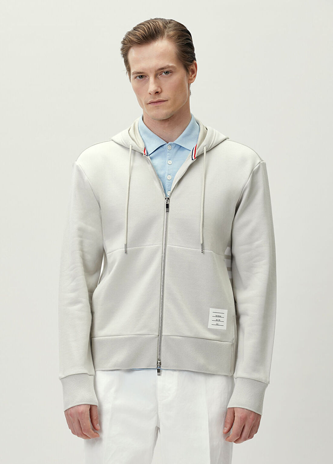 Thom Browne Bej Kapüşonlu Sweatshirt