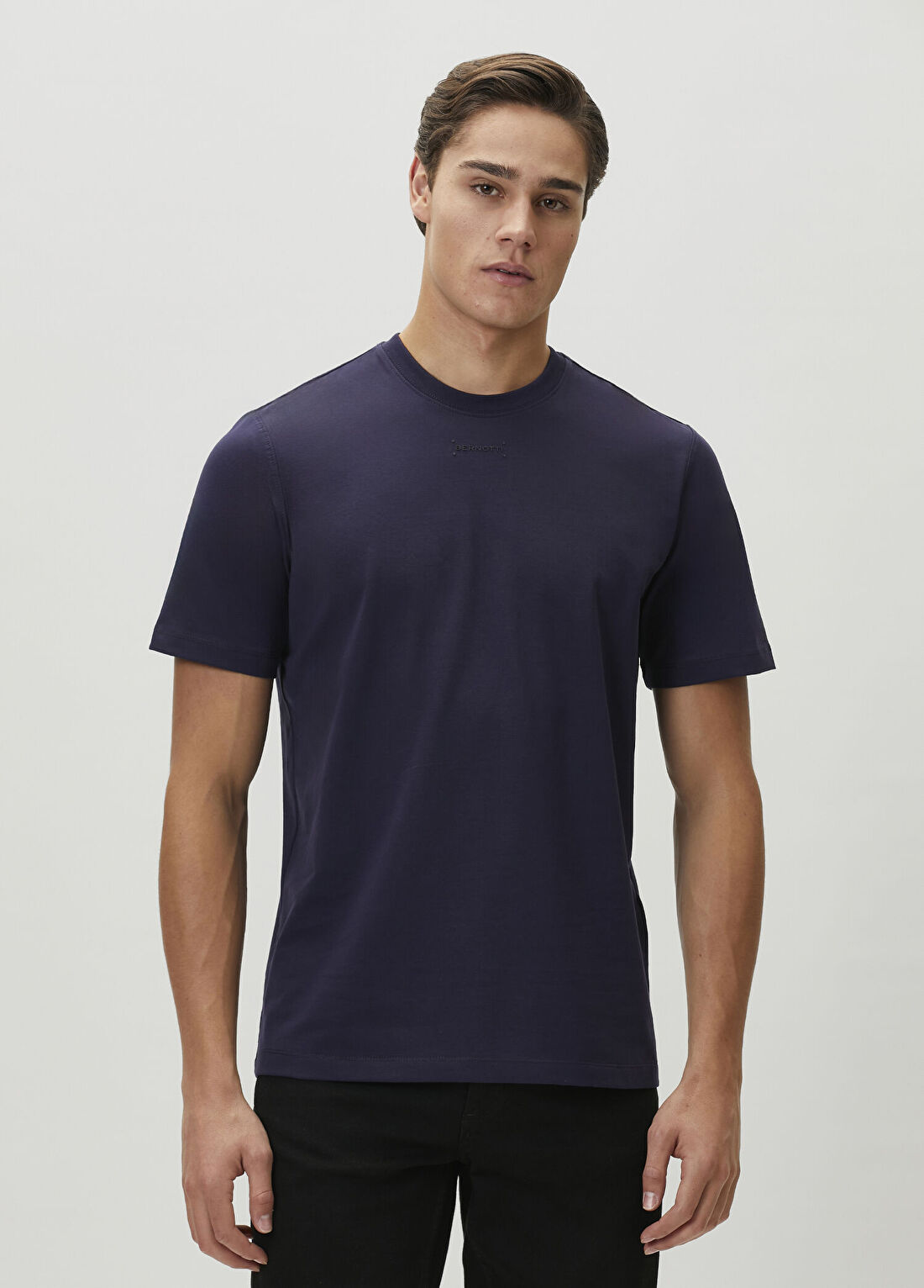 Bernotti Lacivert Basic T-shirt