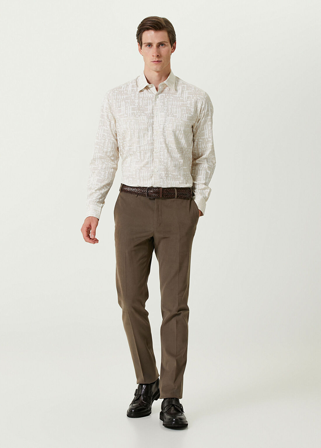 Corneliani Regular Fit Kahverengi Pantolon
