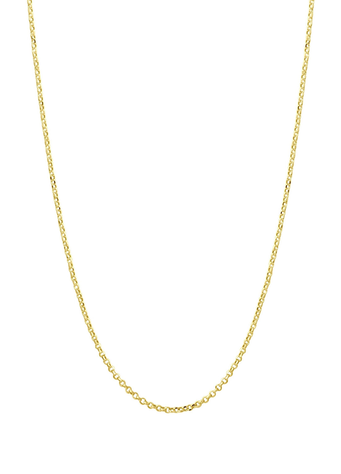 Safir Mücevher 14 Ayar Altın Unisex Zincir Kolye