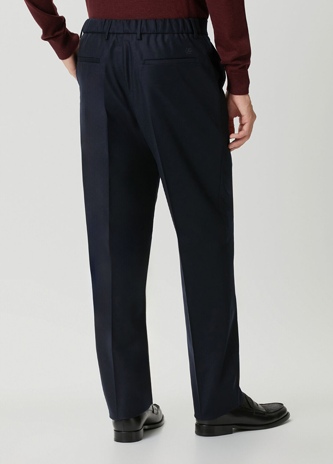 Etro Lacivert Yün Pantolon görsel 3
