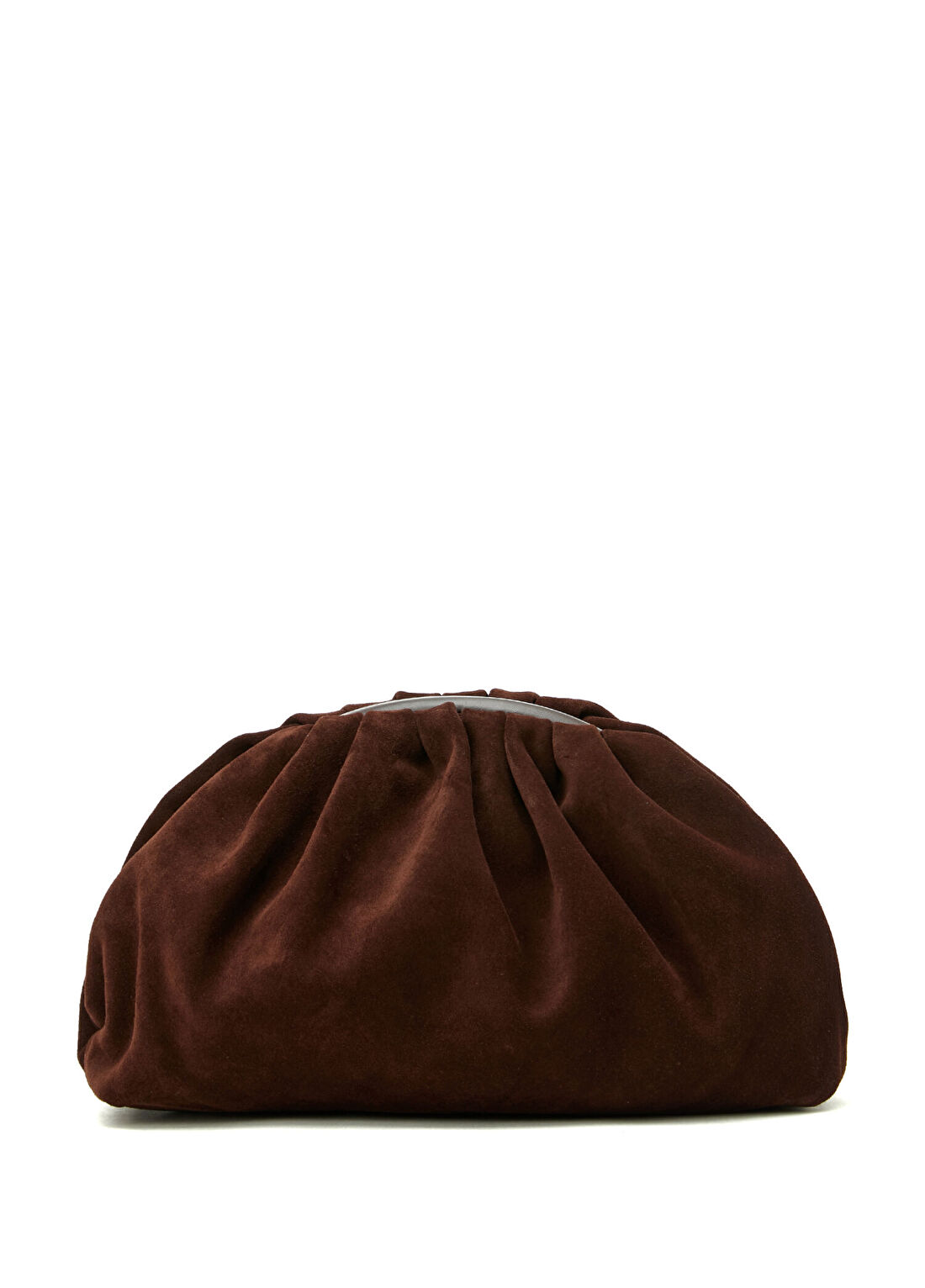 Network Kahverengi Kadın Süet Clutch