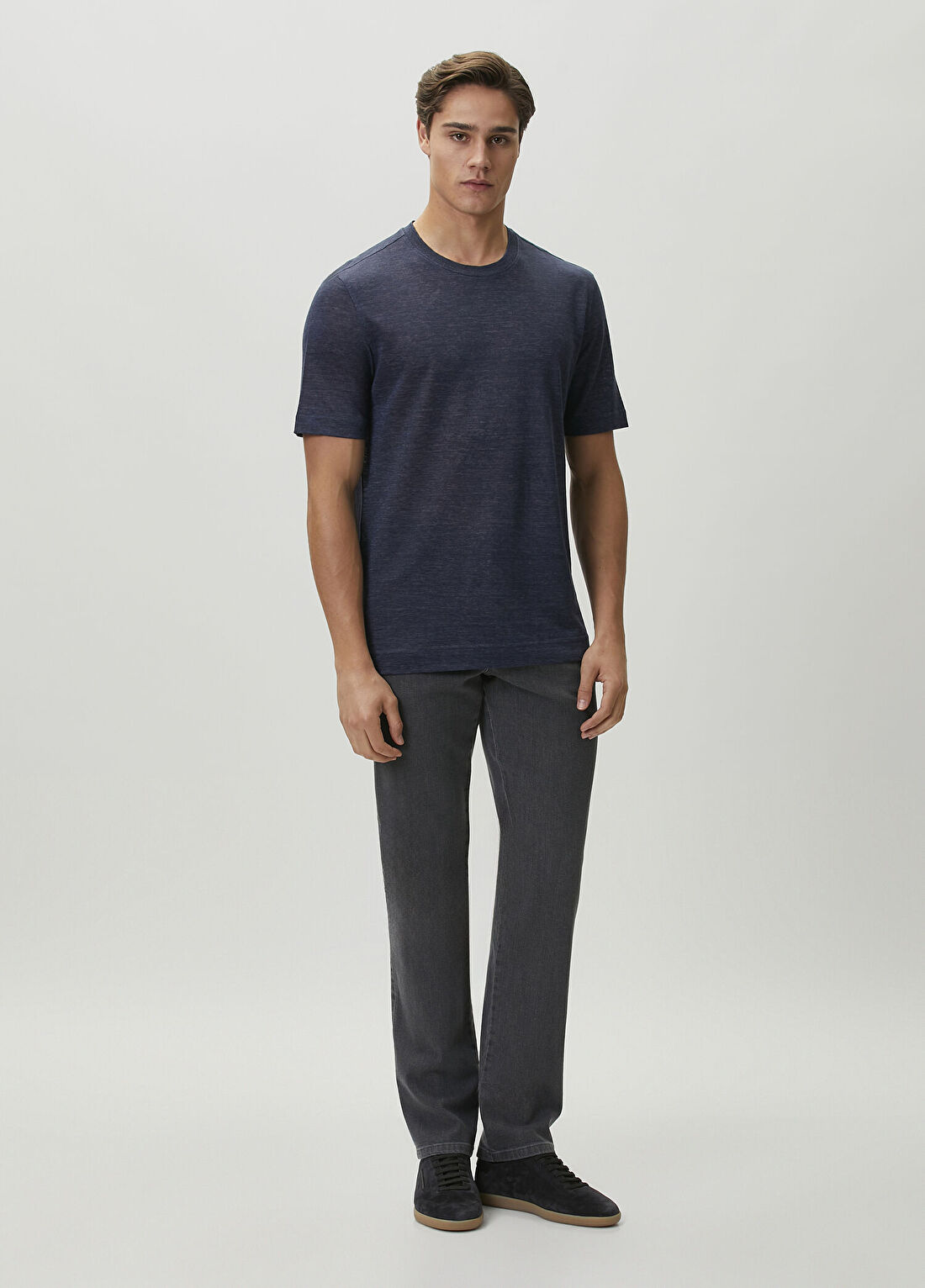 Zegna Açık Gri Jean Pantolon
